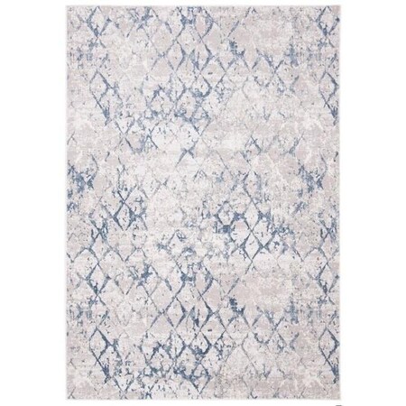 Safavieh 6 ft. 7 in. x 6 ft. 7 in. Amelia Round Power Loomed RugLight Grey & Blue ALA783G-7R
